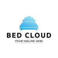 Bett Geschäft Logo. einfach Möbel Bett Geschäft Logo Vorlage Vektor