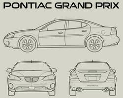 1998 Pontiac großartig prix Auto Entwurf vektor