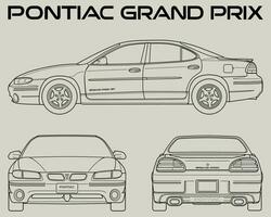 1998 Pontiac großartig prix Auto Entwurf vektor