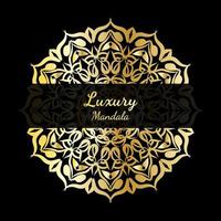 Luxus-Mandala-Hintergrund mit goldenem Arabeskenmuster arabischer islamischer Oststil vektor