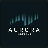 Aurora Logo Licht Himmel Astronomie Vektor Design