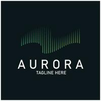 Aurora Logo Licht Himmel Astronomie Vektor Design