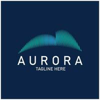 Aurora Logo Licht Himmel Astronomie Vektor Design