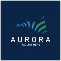 Aurora Logo Licht Himmel Astronomie Vektor Design