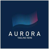 Aurora Logo Licht Himmel Astronomie Vektor Design