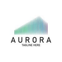 Aurora Logo Licht Himmel Astronomie Vektor Design