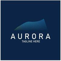 aurora logotyp ljus himmel astronomi vektor design