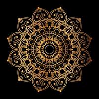 luxuriöses goldenes Mandala-Design vektor