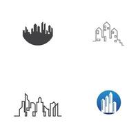 City Skyline Logo Vektor Illustration Vorlage