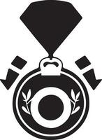 Gewinner Medaille Vektor Kunst Symbol Illustration