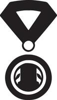 Gewinner Medaille Vektor Kunst Symbol Illustration