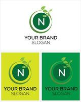 einzigartig Grün Logo Design vektor