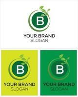 unik grön logotyp design vektor