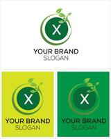 unik grön logotyp design vektor