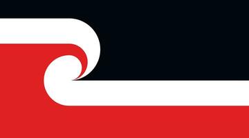 Tino Rangatiratanga Maori Souveränität Bewegung Flagge vektor