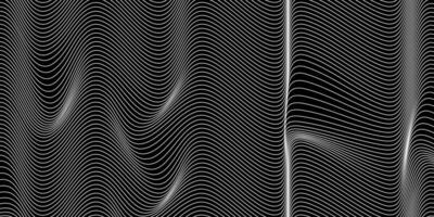 abstrakt böjd vågig rader mönster vektor illustration.
