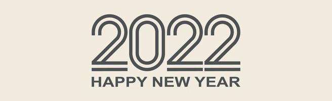 Frohes neues Jahr 2022, Weihnachtsferien, Webbanner - Vektor