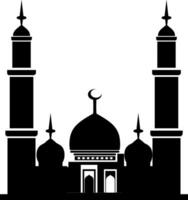 Silhouette Moschee Illustration Vektor Element