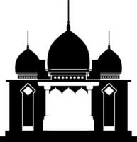 Silhouette Moschee Illustration Vektor Element