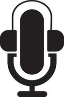 podcast mikrofon ikon vektor element