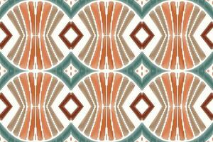 afrikanisch Ikat Blumen- Paisley Stickerei auf Weiß hintergrund.geometrisch ethnisch orientalisch Muster traditionell.aztekisch Stil abstrakt Vektor illustration.design zum Textur, Stoff, Kleidung, Verpackung, Teppich.