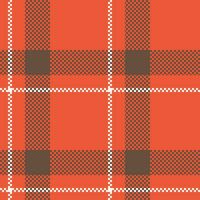 Tartan Muster nahtlos. Süss Schachbrett Muster Vorlage zum Design Ornament. nahtlos Stoff Textur. vektor