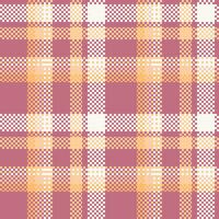 pläd mönster sömlös. checker mönster traditionell skott vävd tyg. skogsarbetare skjorta flanell textil. mönster bricka swatch ingår. vektor