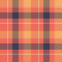 Plaid Muster nahtlos. Tartan nahtlos Muster traditionell schottisch gewebte Stoff. Holzfäller Hemd Flanell Textil. Muster Fliese Swatch inbegriffen. vektor