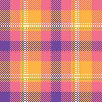 schottisch Tartan Muster. klassisch schottisch Tartan Design. traditionell schottisch gewebte Stoff. Holzfäller Hemd Flanell Textil. Muster Fliese Swatch inbegriffen. vektor