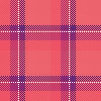 skott tartan sömlös mönster. checker mönster traditionell skott vävd tyg. skogsarbetare skjorta flanell textil. mönster bricka swatch ingår. vektor