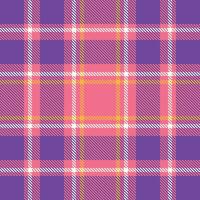 Plaid Muster nahtlos. Tartan nahtlos Muster traditionell schottisch gewebte Stoff. Holzfäller Hemd Flanell Textil. Muster Fliese Swatch inbegriffen. vektor