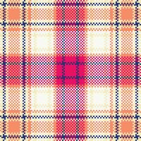 Plaid Muster nahtlos. traditionell schottisch kariert Hintergrund. traditionell schottisch gewebte Stoff. Holzfäller Hemd Flanell Textil. Muster Fliese Swatch inbegriffen. vektor