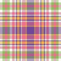 Plaid Muster nahtlos. schottisch Tartan Muster Vorlage zum Design Ornament. nahtlos Stoff Textur. vektor