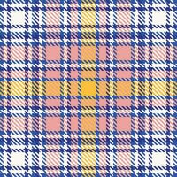 skott tartan pläd sömlös mönster, checker mönster. traditionell skott vävd tyg. skogsarbetare skjorta flanell textil. mönster bricka swatch ingår. vektor