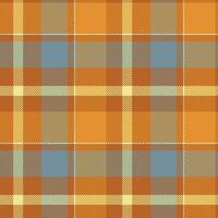 Plaid Muster nahtlos. traditionell schottisch kariert Hintergrund. Vorlage zum Design Ornament. nahtlos Stoff Textur. vektor