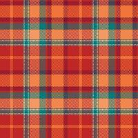 skott tartan pläd sömlös mönster, gingham mönster. traditionell skott vävd tyg. skogsarbetare skjorta flanell textil. mönster bricka swatch ingår. vektor