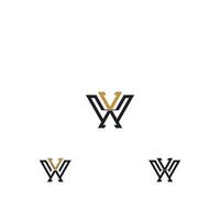 xw, wx, x und w abstrakt Initiale Monogramm Brief Alphabet Logo Design vektor