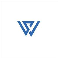 Initiale Brief ws Logo oder sw Logo Vektor Design Vorlage