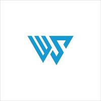 Initiale Brief ws Logo oder sw Logo Vektor Design Vorlage