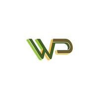 Initiale Brief pw Logo oder wp Logo Vektor Design Vorlage