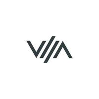 första brev wm logotyp eller mw logotyp vektor design mall
