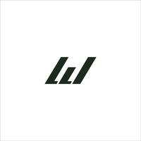 Initiale Brief wl Logo oder lw Logo Vektor Design Vorlage