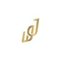 jw, wj, j och w abstrakt första monogram brev alfabet logotyp design vektor