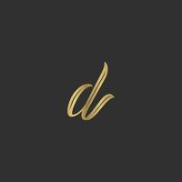Alphabet Initialen Logo dw, wd, d und w vektor