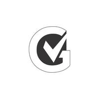 Anfangsbuchstabe vg-Logo oder gv-Logo-Vektor-Design-Vorlage vektor