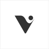 Initiale Brief v Logo Vektor Design Vorlage