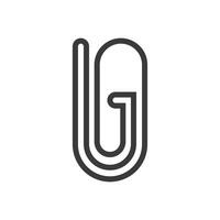 Initiale ug Brief Logo Vektor Vorlage Design. verknüpft Brief gu Logo Design. einfach ug Vektor Vorlage.