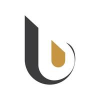 Initiale Brief ub Logo oder bu Logo Vektor Design Vorlage