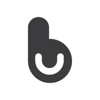 Initiale Brief ub Logo oder bu Logo Vektor Design Vorlage