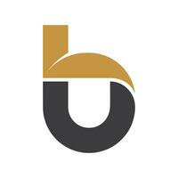 Initiale Brief ub Logo oder bu Logo Vektor Design Vorlage